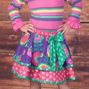 Jelly the Pug Layered Floral Telluride Claire Skirt Size 18 Months